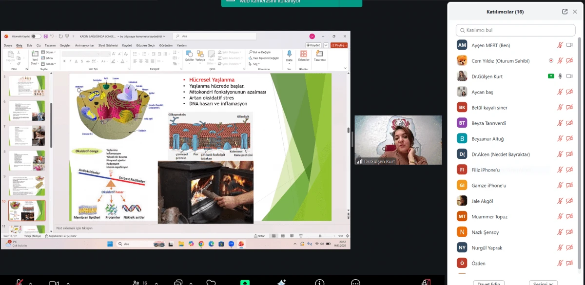 AFS&Uuml;&rsquo;DE KADIN SAĞLIĞINDA SAĞLIKLI YAŞ ALMA KONUŞULDU