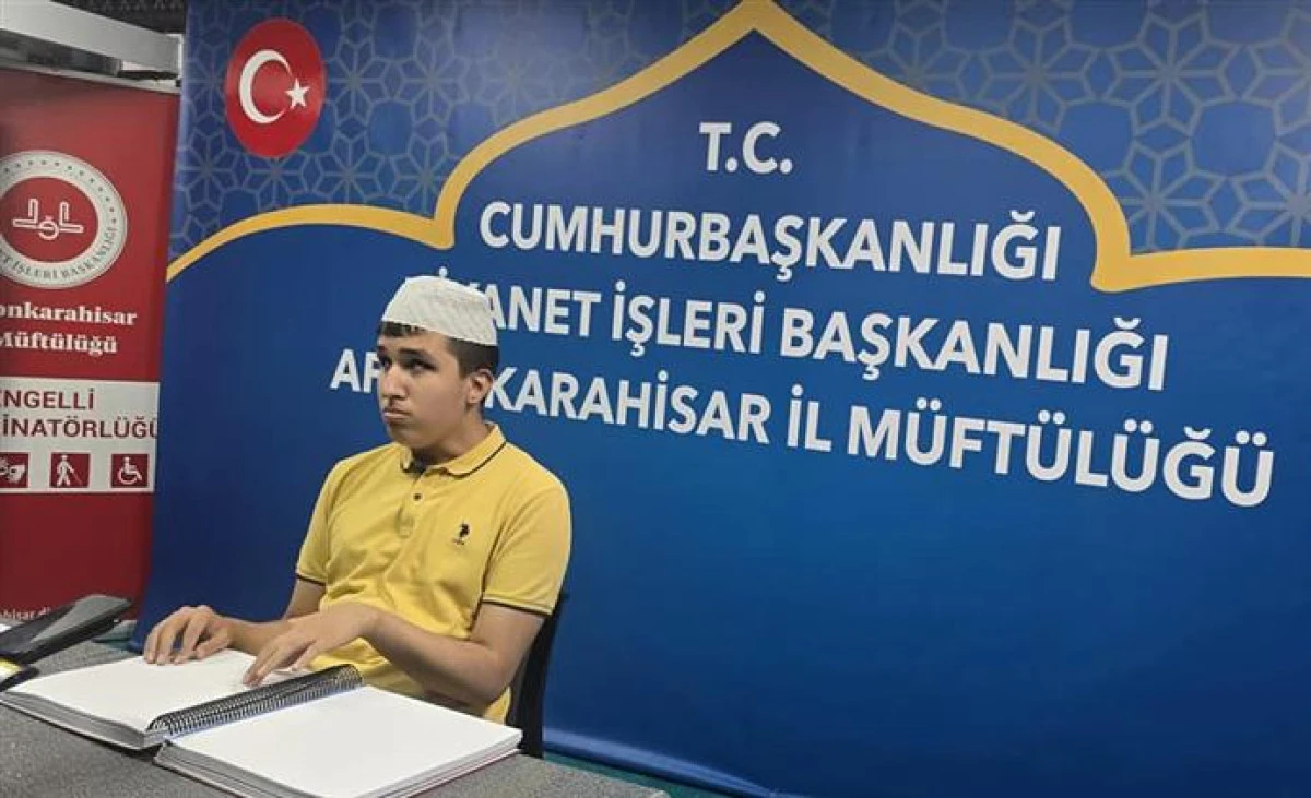 İl Müftülüğü’ne bağlı Engelsiz Kur’an Kursu öğrencilerinden Arda Yiğit Eski, 