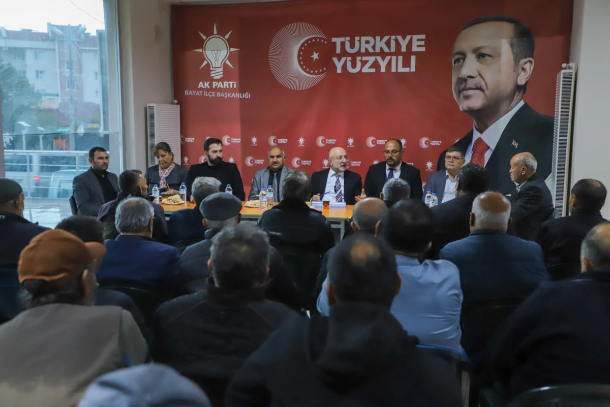 AK Parti Afyonkarahisar İl Başkanı Turgay Şahin, Bayat İlçe Teşkilatı ile Buluştu