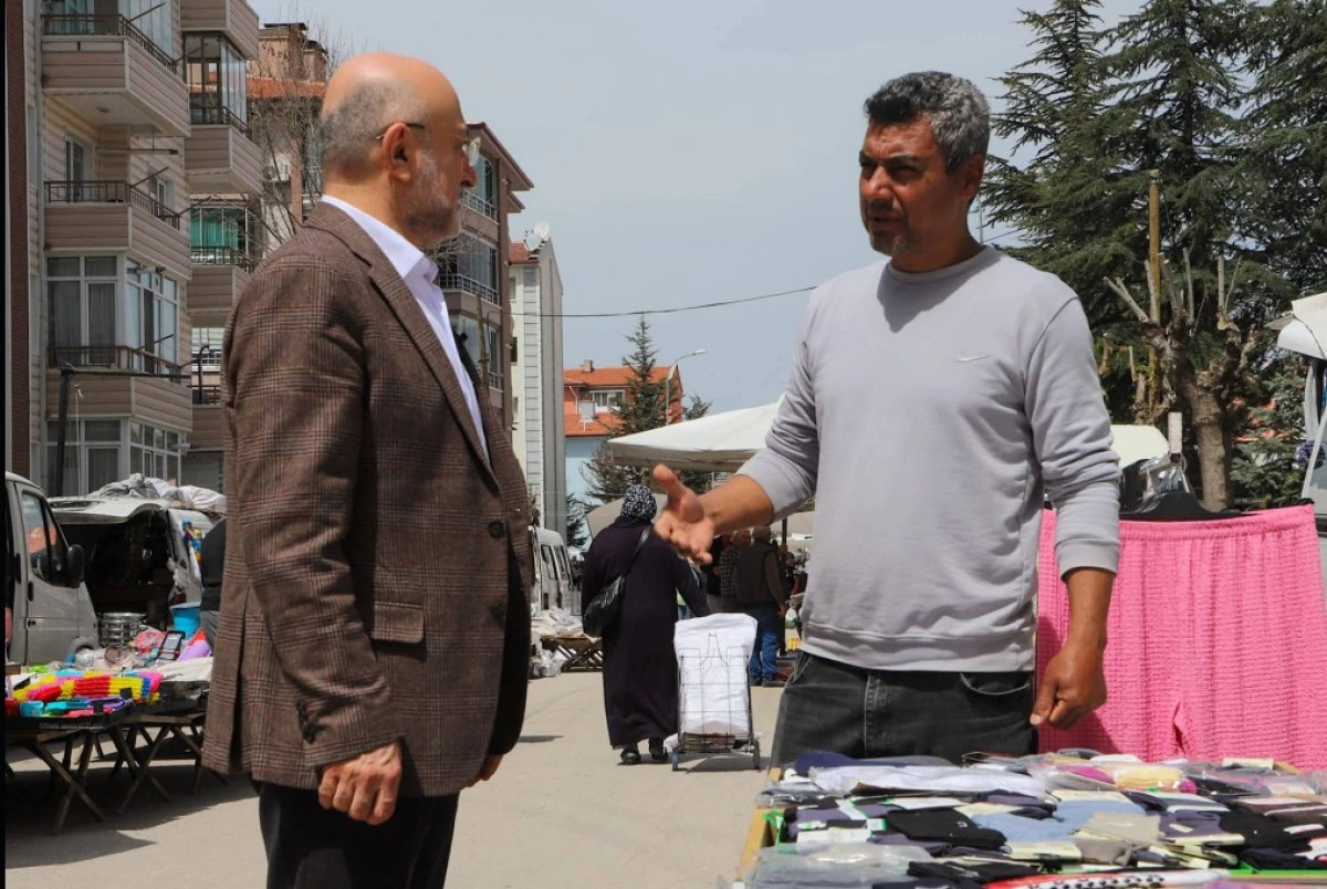 AKP İL BAŞKANI TURGAY ŞAHİN SAHADA, G&Ouml;N&Uuml;LLERE MİSAFİR OLDU