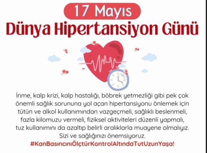 Kan Basıncını Ölçtür, Kontrol Altında Tut Uzun Yaşa! 17 Mayıs Dünya Hipertansiyon Günü