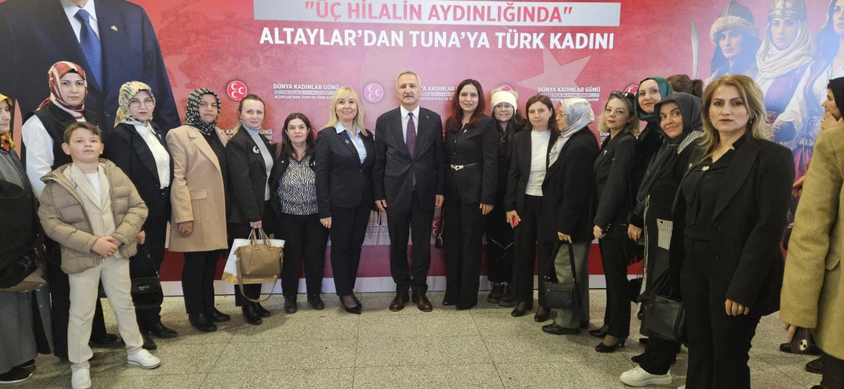 MHP KA&Ccedil;EP, 8 MART D&Uuml;NYA KADINLAR G&Uuml;N&Uuml;'N&Uuml; "&Uuml;&Ccedil; HİLALİN AYDINLIĞINDA ALTAYLAR'DAN TUNA'YA T&Uuml;RK KADINI" TEMASIYLA KUTLADI