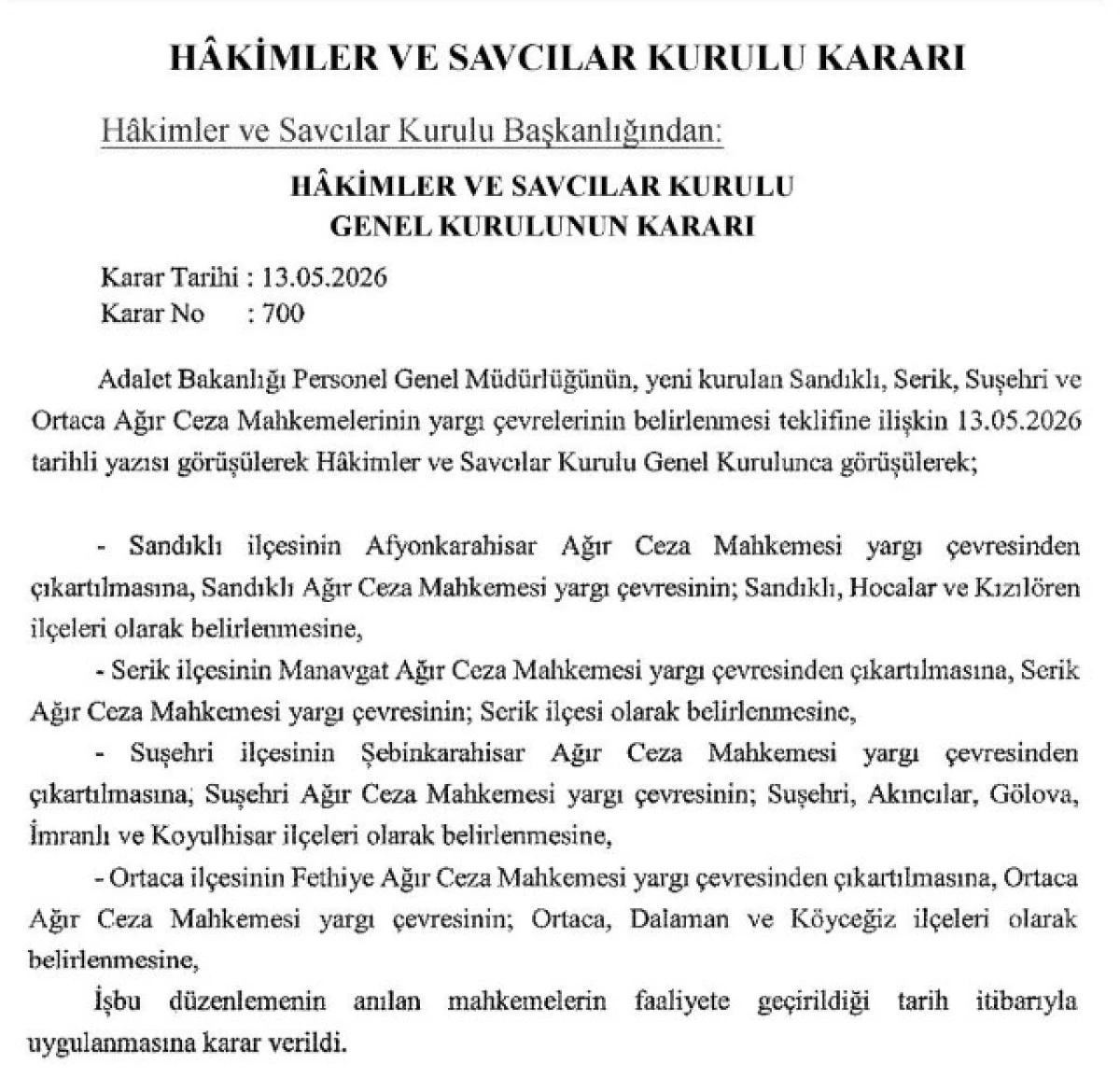 SANDIKLI AĞIR CEZA MAHKEMESİ YARGI &Ccedil;EVRESİ GENİŞLEDİ