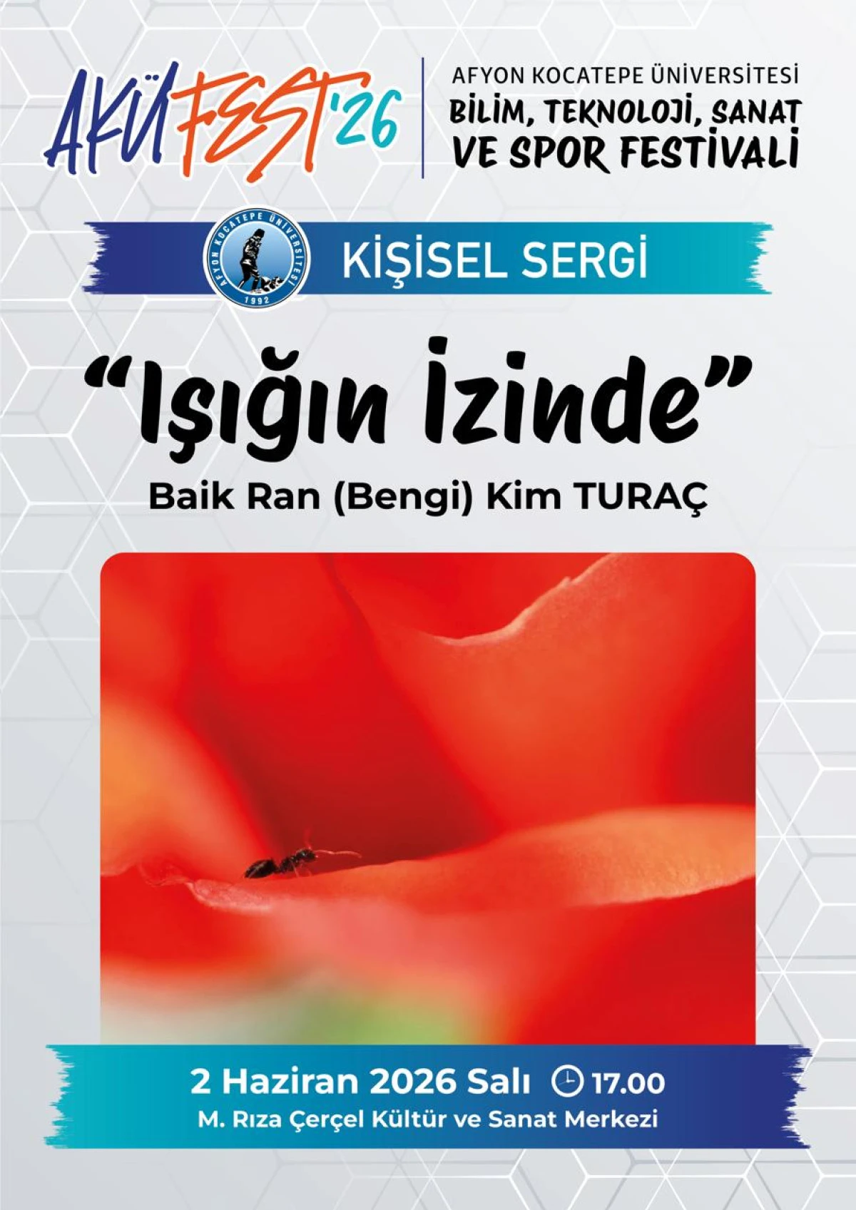 SEUL&rsquo;DEN AFYON&rsquo;A SANAT K&Ouml;PR&Uuml;S&Uuml;: RIZA &Ccedil;ER&Ccedil;EL K&Uuml;LT&Uuml;R VE SANAT MERKEZİNDE İLK ULUSLARARASI KİŞİSEL SERGİ
